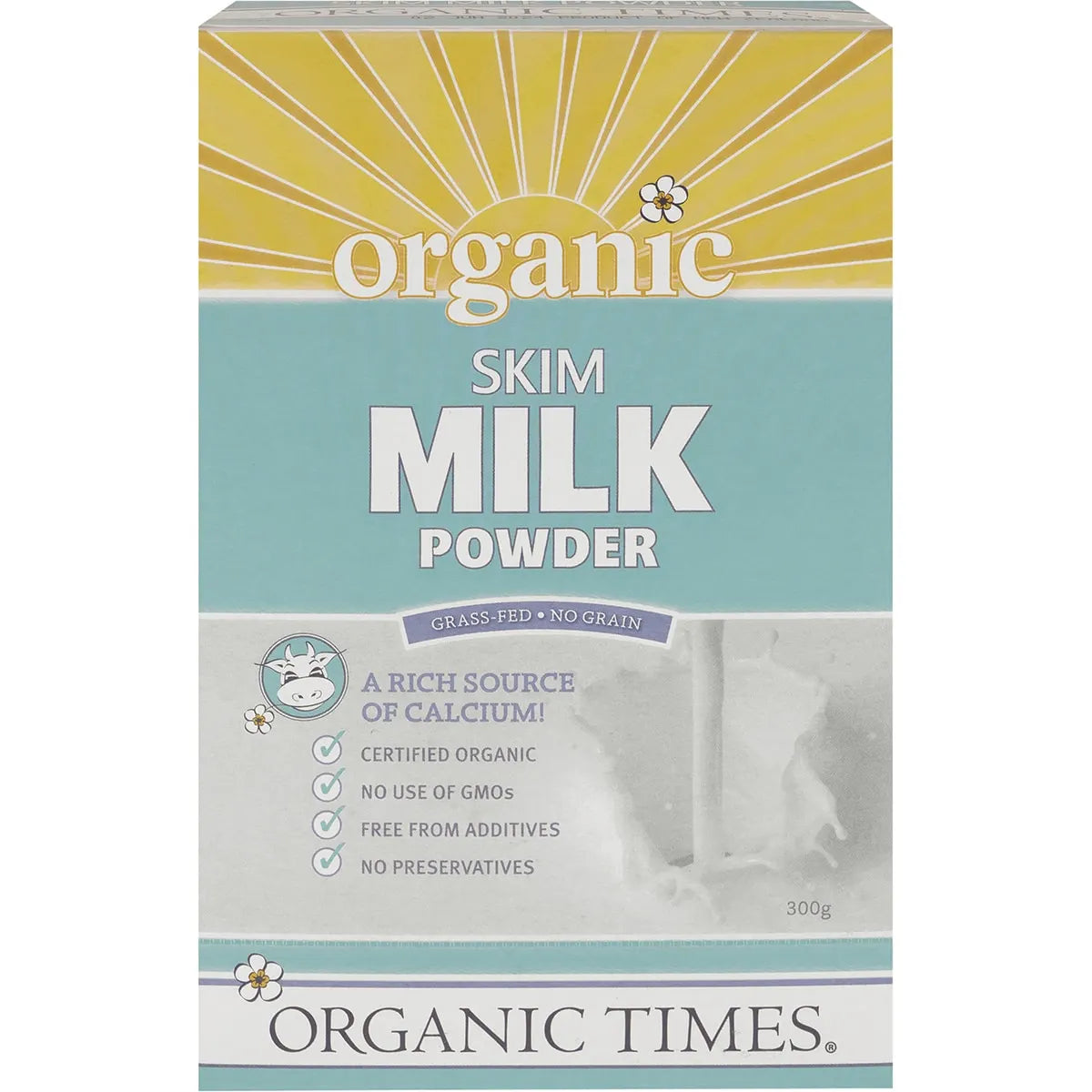 Organic Times Milk Powder Skim 300g