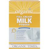 Organic Times Milk Powder Full Cream 300g — front pack image (UHP)