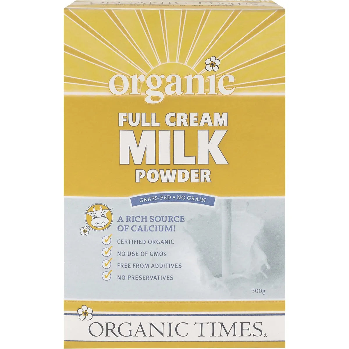 Organic Times Milk Powder Full Cream 300g