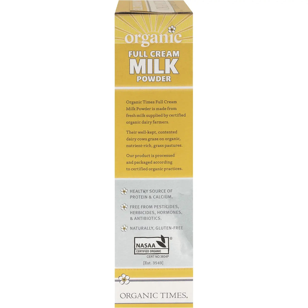 Organic Times Milk Powder Full Cream 300g