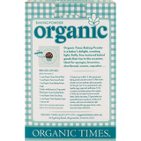 Organic Times Baking Powder 200g — back pack image (UHP)