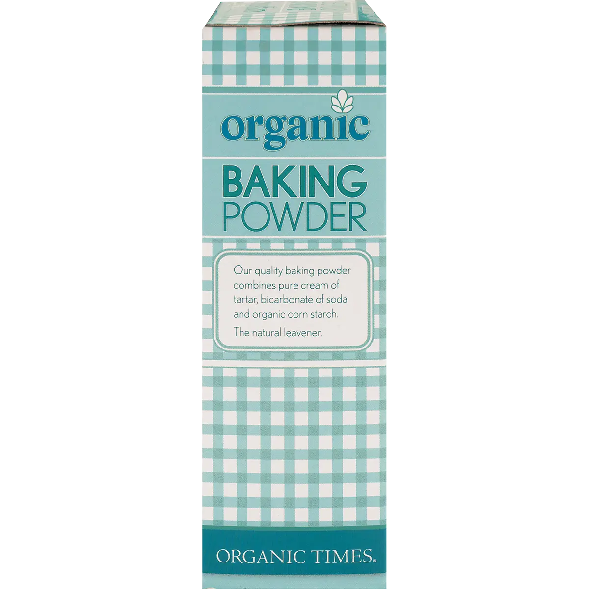 Organic Times Baking Powder 200g — side pack image (UHP)