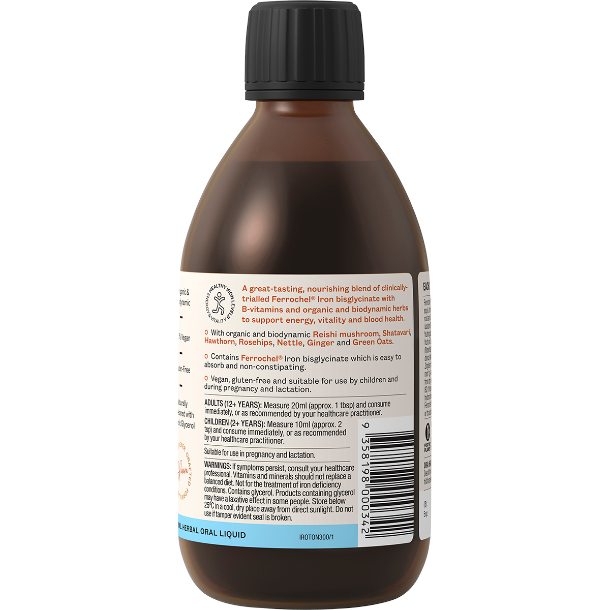 Ora Health Iron-Rich Tonic+ 300ml right-side image