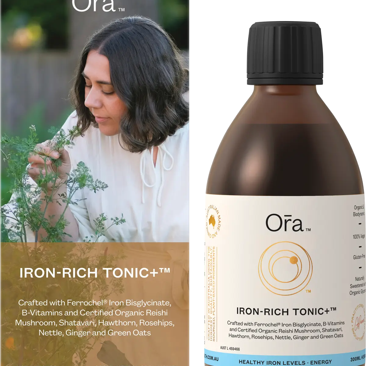 Ora Health Iron-Rich Tonic+ Herbal Oral Liquid 300ml — front pack image (UHP)