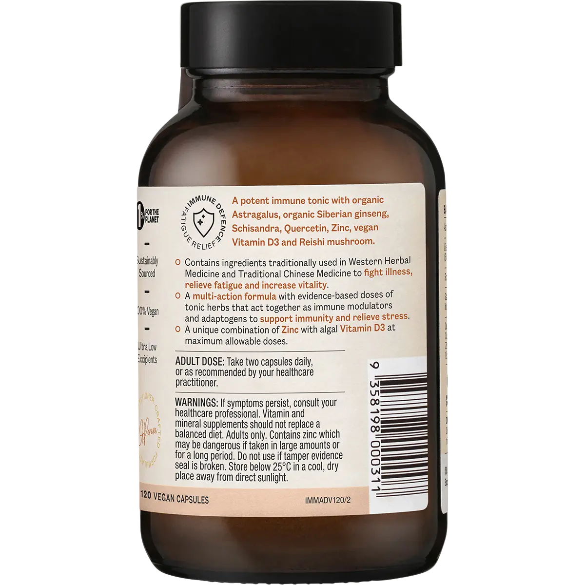 Ora Health Immune Tonic+ Advanced — side pack image (UHP)