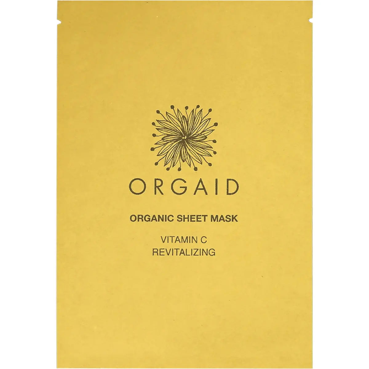 Orgaid Organic Sheet Mask Vitamin C & Revitalizing 24ml — front pack image (UHP)