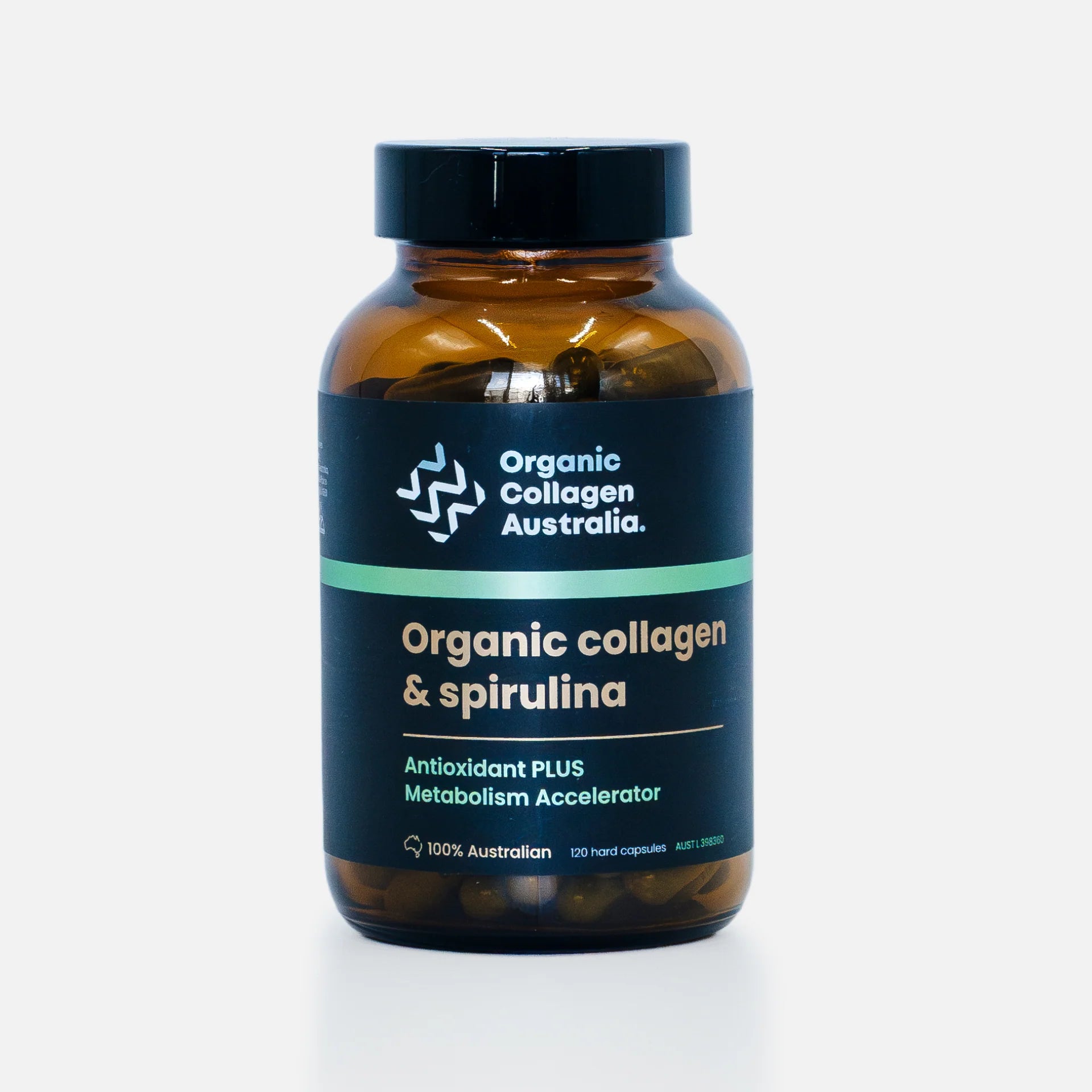 Organic Collagen Australia Organic Collagen & Spirulina 120 capsules