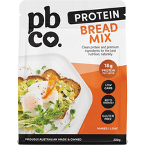 PBCO Protein Bread Mix 330g — front pack image (UHP)