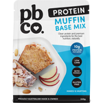 PBCO Protein Muffin Mix Plant Protein 340g — front pack image (UHP)