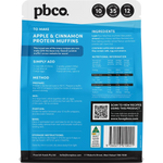 PBCO Protein Muffin Mix Plant Protein 340g — back pack image (UHP)