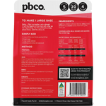 PBCO Protein Pizza Base 320g — back pack image (UHP)