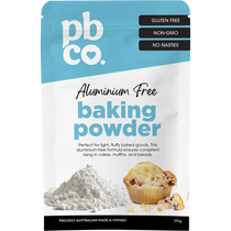 PBCo Baking Powder Aluminium Free - 120g — front pack image (UHP)