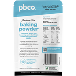 PBCo Baking Powder Aluminium Free - 120g — back pack image (UHP)