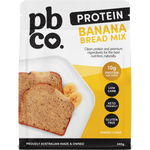 PBCO Plant Protein Banana Bread Mix 340g — front pack image (UHP)