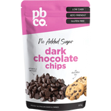 PBCO Chocolate Chips 98% Sugar Free 220g — front pack image (UHP)
