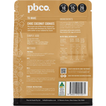 PBCO Low Carb Cookie Base Mix 320g — back pack image (UHP)