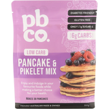 PBCO Low Carb Pancake & Pikelet Mix 300g — front pack image (UHP)