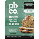 PBCO Low Carb Sunflower & Linseed Bread Mix 340g — front pack image (UHP)