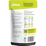 PBCO Vegan Egg Replacer With Organic Chia 180g — back pack image (UHP)