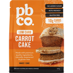 PBCO Carrot Cake Mix Low Carb 350g — front pack image (UHP)