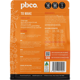PBCO Carrot Cake Mix Low Carb 350g — back pack image (UHP)