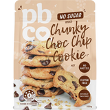 PBCO Chunky Choc Chip Cookie Mix No Sugar Added 320g — front pack image (UHP)