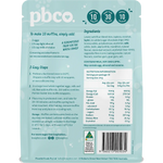 PBCO Choc Chip Muffin Mix No Sugar Added 340g — back pack image (UHP)