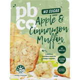 PBCO Apple Cinnamon Muffin Mix No Sugar Added 340g — front pack image (UHP)