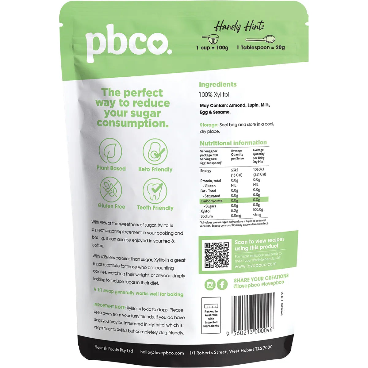 (SALE) PBCO Xylitol Natural Sweetener 600g