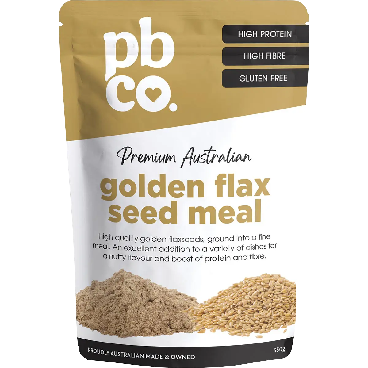 PBco Golden Flax Seed Meal Premium Australian 350g