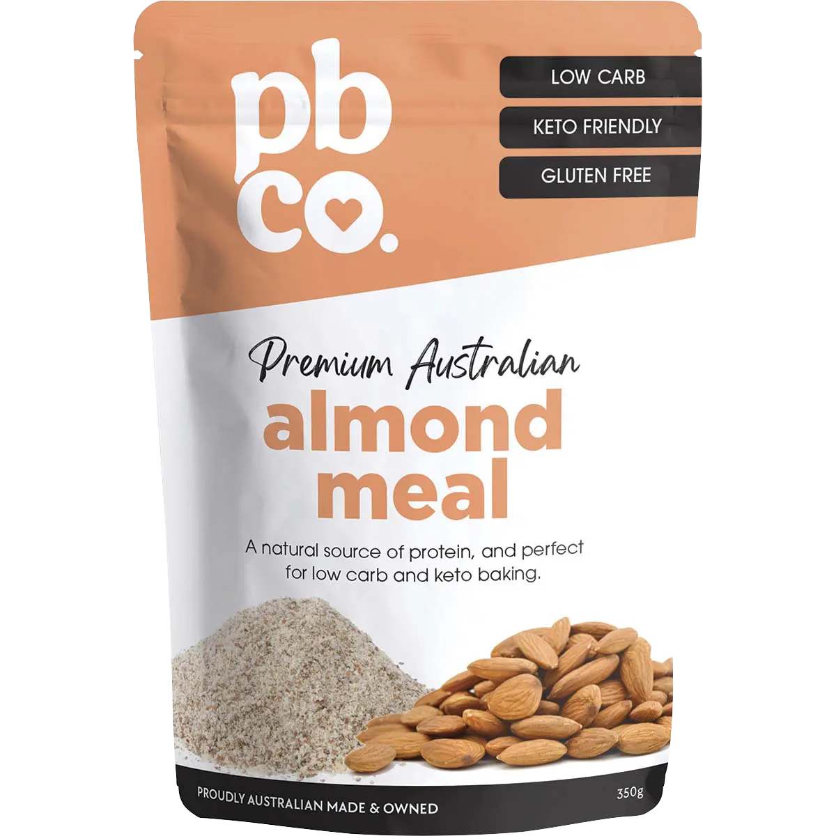 PBCO Premium Australian Almond Meal — front pack image (UHP)