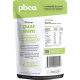 PBCO Guar Gum Premium 80g — back pack image (UHP)