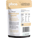 PBCo Xanthan Gum Premium 80g — back pack image (UHP)
