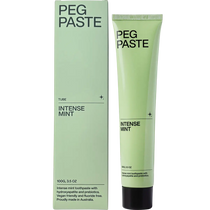 Peg Paste Natural Toothpaste with Hydroxyapatite Intense Mint — front pack image (UHP)