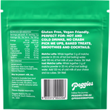 Peggies Matcha Blueberry 50g — back pack image (UHP)
