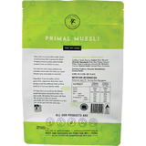 Paleo Hero Primal Muesli 750g — back pack image (UHP)