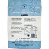 Paleo Hero Primal Choc Granola 750g — back pack image (UHP)