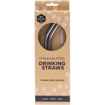 Ever Eco Stainless Steel Straws Bent 2pk