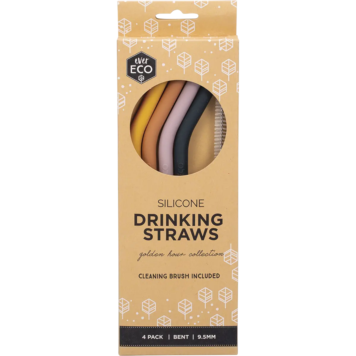 Ever Eco Silicone Straws - Bent Collection 4 Pack — official UHP product image 3