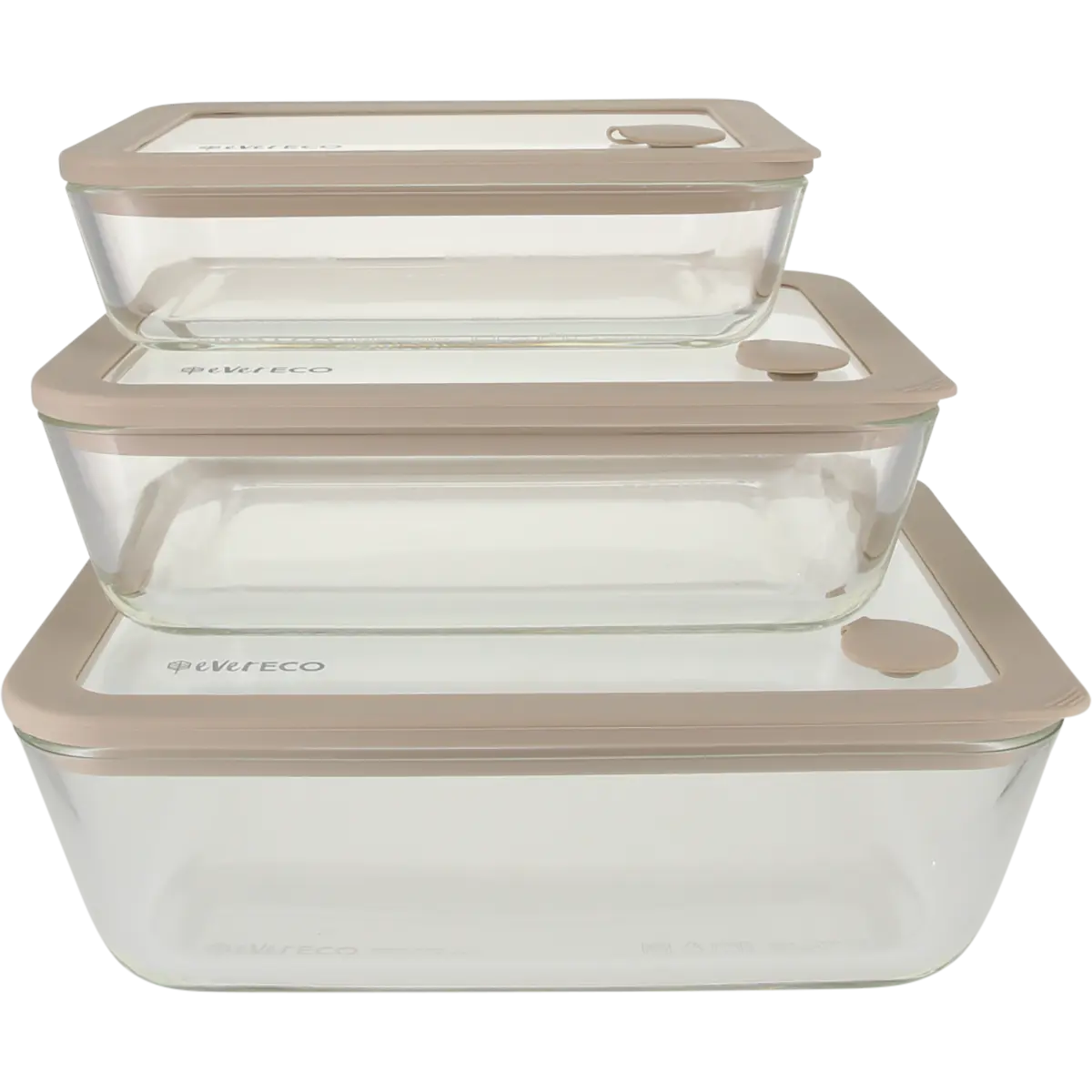 Ever Eco Glass Food Containers Oatmeal 3pk — official UHP product image 2