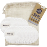 Ever Eco Reusable Bamboo Facial Pads White with Cotton Wash Bag 10pk