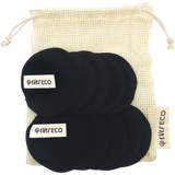 Ever Eco Reusable Bamboo Makeup Removal Pads Black with Wash Bag 10pk