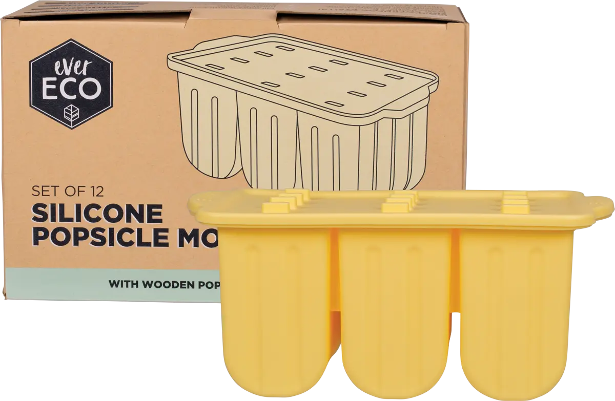 Ever Eco Silicone Popsicle Moulds Tray of 12 — front pack image (UHP)