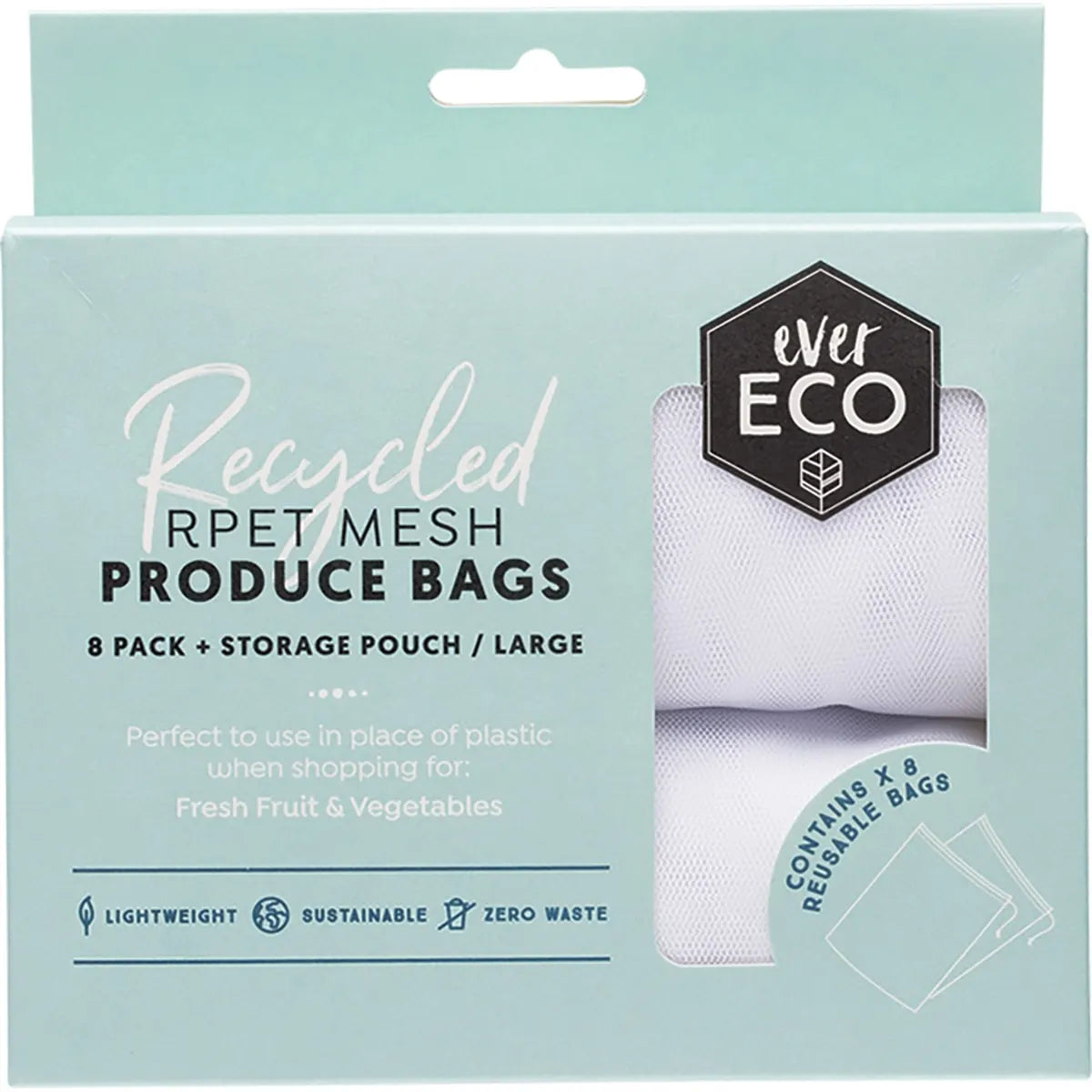 Ever Eco Reusable Produce Bags Recycled Polyester Mesh