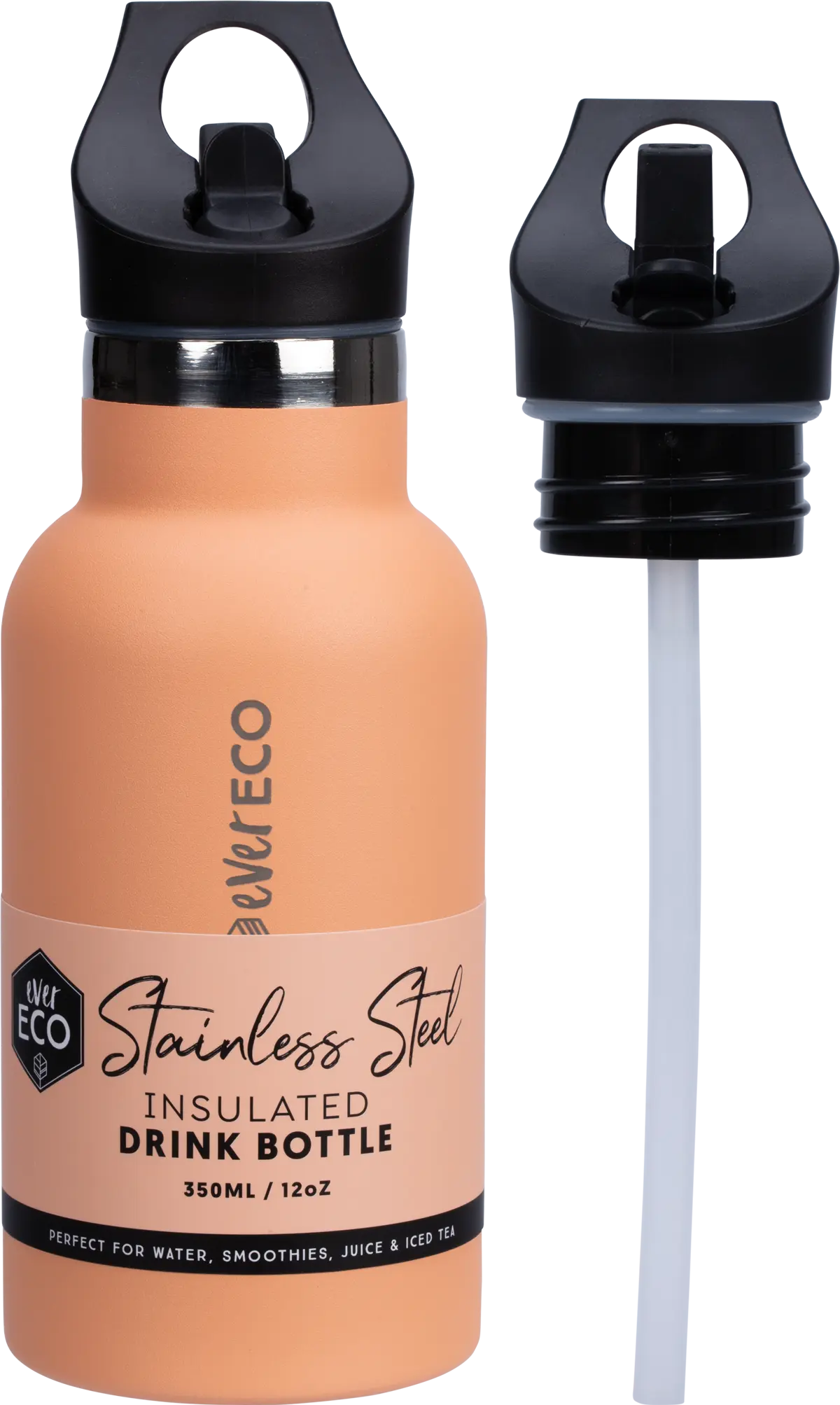 Ever Eco Insulated Stainless Steel Bottle Sip Lid 350ml — front pack image (UHP)