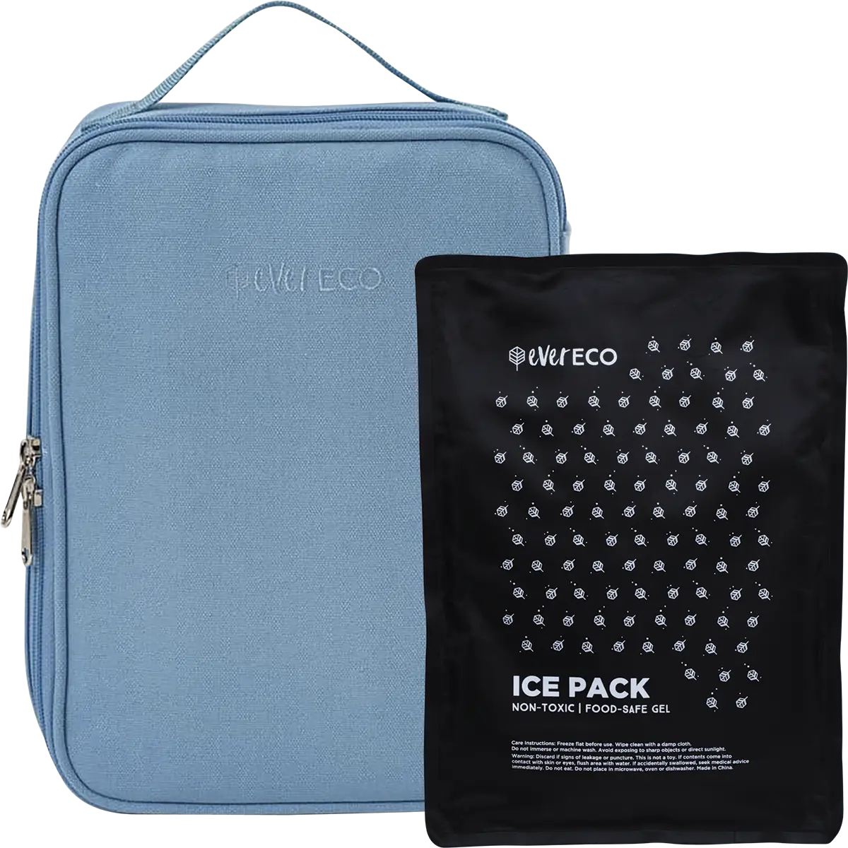 Ever Eco Insulated Lunch Bag with Ice Pack 1pc — front pack image (UHP)