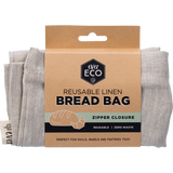 Ever Eco Reusable Linen Bread Bag Zipper Closure 32x40cm