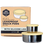 Ever Eco Ever Eco Stainless Steel Leakproof Snack Pods Buttercup 2pk supplier product photograph 1