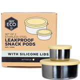 Ever Eco Ever Eco Stainless Steel Leakproof Snack Pods Buttercup 2pk supplier product photograph 1