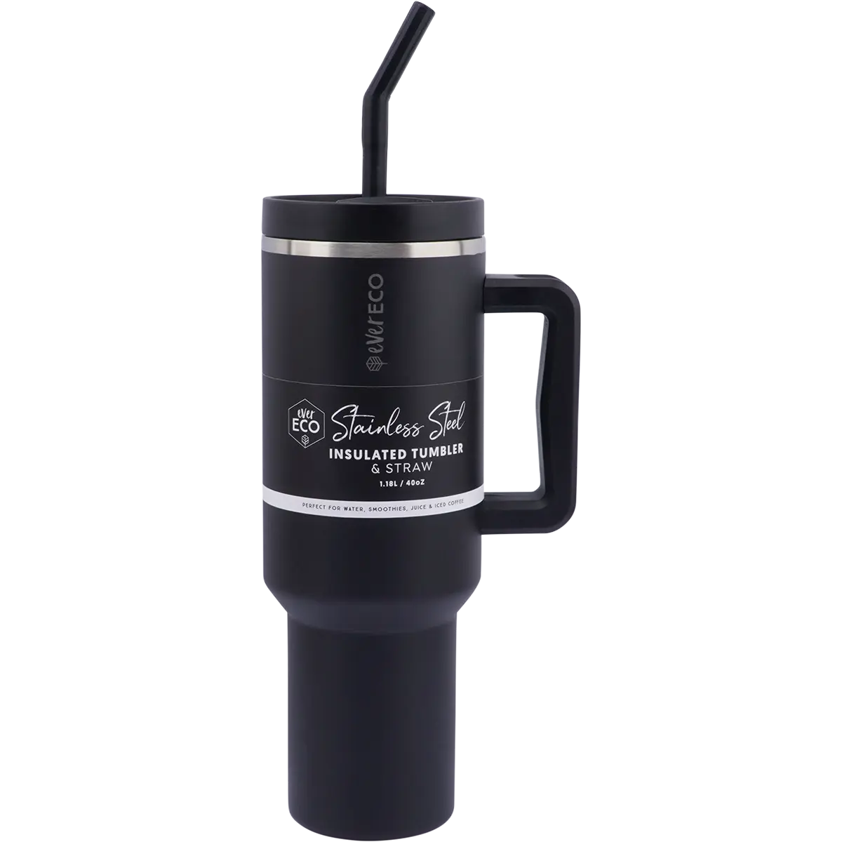 Ever Eco Insulated Tumbler w/ Handle & Straw 1.18L — official UHP product image 2